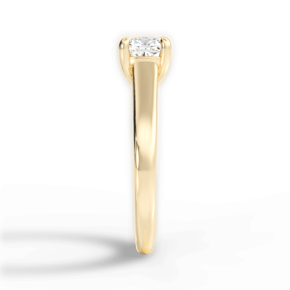 Ariana Cushion Cut Lab Grown Diamond 18Kt Yellow Gold Engagement Ring - View 3