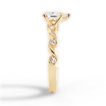 Emma Pear Cut Lab Grown Diamond 18Kt Yellow Gold Engagement Ring - View 4