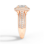Madison Oval Cut Lab Grown Diamond 18Kt Rose Gold Engagement Ring - View 2