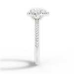 Joanne Heart Cut Lab Grown Diamond 18Kt White Gold Engagement Ring - View 4