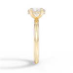 Brenda Oval Cut Lab Grown Diamond 18Kt Yellow Gold Engagement Ring - View 3