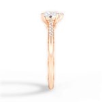 Christina Heart Cut Lab Grown Diamond 18Kt Rose Gold Engagement Ring - View 4