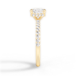 Isabella Princess Cut Lab Grown Diamond 18Kt Yellow Gold Engagement Ring - View 3