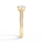 Deborah Cushion Cut Lab Grown Diamond 18Kt Yellow Gold Engagement Ring - View 3