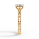 Katelyn Radiant Cut Lab Grown Diamond 18Kt Yellow Gold Engagement Ring - View 3