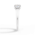 Amanda Asscher Cut Lab Grown Diamond 18Kt White Gold Engagement Ring - View 2