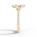 Dana Marquise Cut Lab Grown Diamond 18Kt Yellow Gold Engagement Ring - View 2