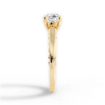 Annette Asscher Cut Lab Grown Diamond 18Kt Yellow Gold Engagement Ring - View 4