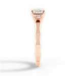 Aaliyah Asscher Cut Lab Grown Diamond 18Kt Rose Gold Engagement Ring - View 2