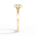 Courtney Oval Cut Lab Grown Diamond 18Kt Yellow Gold Engagement Ring - View 3