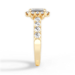 Lacey Emerald Cut Lab Grown Diamond 18Kt Yellow Gold Engagement Ring - View 4