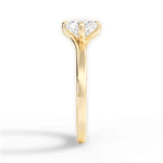 Ashley Cushion Cut Lab Grown Diamond 18Kt Yellow Gold Engagement Ring - View 2