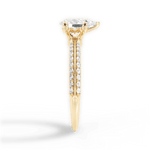 Gail Pear Cut Lab Grown Diamond 18Kt Yellow Gold Engagement Ring - View 3