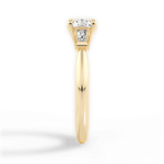 Emily Cushion Cut Lab Grown Diamond 18Kt Yellow Gold Engagement Ring - View 4