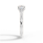Christina Asscher Cut Lab Grown Diamond 14Kt White Gold Engagement Ring - View 3