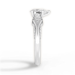 Isabel Pear Cut Lab Grown Diamond 14Kt White Gold Engagement Ring - View 2