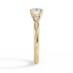 Cassie Asscher Cut Lab Grown Diamond 18Kt Yellow Gold Engagement Ring - View 4