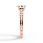 Leslie Oval Cut Lab Grown Diamond 18Kt Rose Gold Engagement Ring - View 4