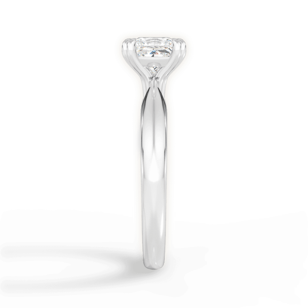 Anastasia Princess Cut Lab Grown Diamond 18Kt White Gold Engagement Ring - View 4