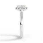 Fiona Princess Cut Lab Grown Diamond 14Kt White Gold Engagement Ring - View 4