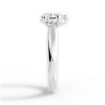 Camila Pear Cut Lab Grown Diamond 14Kt White Gold Engagement Ring - View 3