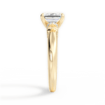 Florence Emerald Cut Lab Grown Diamond 18Kt Yellow Gold Engagement Ring - View 2