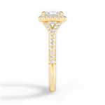 Judy Princess Cut Lab Grown Diamond 18Kt Yellow Gold Engagement Ring - View 3