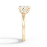 Gemma Heart Cut Lab Grown Diamond 18Kt Yellow Gold Engagement Ring - View 2