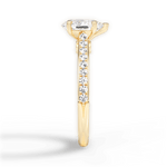 Frances Pear Cut Lab Grown Diamond 18Kt Yellow Gold Engagement Ring - View 3