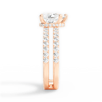 Christie Pear Cut Lab Grown Diamond 18Kt Rose Gold Engagement Ring - View 2