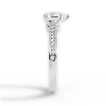 Elena Pear Cut Lab Grown Diamond 14Kt White Gold Engagement Ring - View 2
