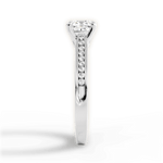 Elena Cushion Cut Lab Grown Diamond 18Kt White Gold Engagement Ring - View 4
