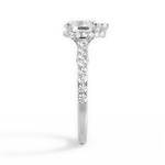 Laura Pear Cut Lab Grown Diamond Platinum Engagement Ring - View 3
