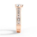 Lynn Heart Cut Lab Grown Diamond 18Kt Rose Gold Engagement Ring - View 4