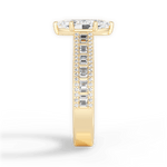 Lynn Marquise Cut Lab Grown Diamond 18Kt Yellow Gold Engagement Ring - View 4