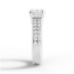 Kayla Princess Cut Lab Grown Diamond Platinum Engagement Ring - View 2