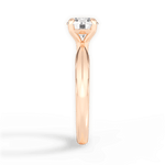 Beth Round Cut Lab Grown Diamond 18Kt Rose Gold Engagement Ring - View 4