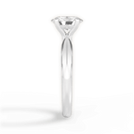 Aria Oval Cut Lab Grown Diamond 18Kt White Gold Engagement Ring - View 2