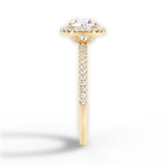 Joanne Round Cut Lab Grown Diamond 18Kt Yellow Gold Engagement Ring - View 4