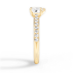 Elizabeth Heart Cut Lab Grown Diamond 18Kt Yellow Gold Engagement Ring - View 3
