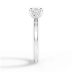 Brenda Asscher Cut Lab Grown Diamond 14Kt White Gold Engagement Ring - View 4