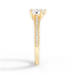 Caroline Heart Cut Lab Grown Diamond 18Kt Yellow Gold Engagement Ring - View 3