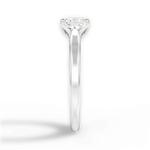 Carrie Princess Cut Lab Grown Diamond 14Kt White Gold Engagement Ring - View 4