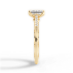 Christina Emerald Cut Lab Grown Diamond 18Kt Yellow Gold Engagement Ring - View 2