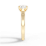 Carrie Princess Cut Lab Grown Diamond 18Kt Yellow Gold Engagement Ring - View 4