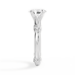Claire Oval Cut Lab Grown Diamond 18Kt White Gold Engagement Ring - View 4