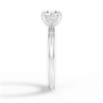 Brenda Round Cut Lab Grown Diamond Platinum Engagement Ring - View 4