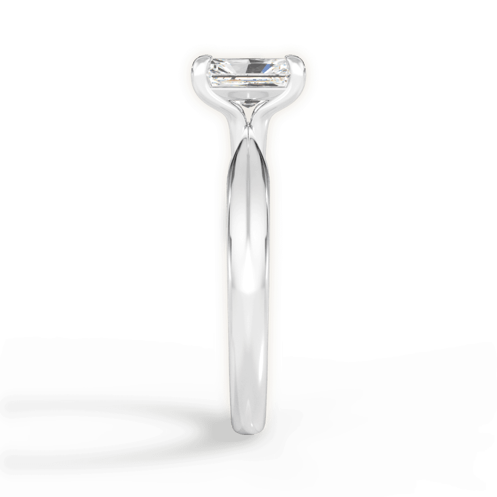 Aria Radiant Cut Lab Grown Diamond 14Kt White Gold Engagement Ring - View 3
