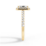 Kathleen Radiant Cut Lab Grown Diamond 18Kt Yellow Gold Engagement Ring - View 3