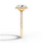 Joanne Radiant Cut Lab Grown Diamond 18Kt Yellow Gold Engagement Ring - View 2